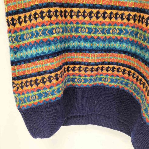 emendy スコットランド製 総柄 クルーネックニット メンズ  1